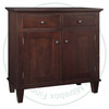 Oak Georgetown Sideboard 19.5'' Deep x 43'' Wide x 42'' High With 2 Wood Doors And 2 Drawers