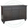 Oak Georgetown Sideboard 19.5'' Deep x 61.5'' Wide x 42'' High With 2 Wood Doors And 6 Drawers