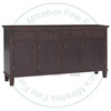 Oak Georgetown Sideboard 19.5'' Deep x 80'' Wide x 42'' High With 4 Wood Doors And 4 Drawers