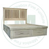 Oak Algonquin 6 Drawer Queen Condo Bed