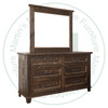 Oak Rustic Algonquin 6 Drawer Dresser