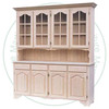 Wormy Maple Versailles Hutch And Buffet 72''W x 82''H x 18''D
