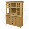 Wormy Maple Mission Hutch And Buffet 56''W x 76''H x 19''D