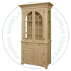 Wormy Maple Notre Dame Hutch And Buffet 48''W x 85''H x 18''D