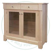 Wormy Maple Hudson Curio Unit 45''W x 42''H x 19''D