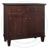 Wormy Maple Georgetown Sideboard 19.5'' Deep x 43'' Wide x 42'' High With 2 Wood Doors And 2 Drawers