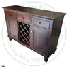 Wormy Maple Georgetown Sideboard 19.5'' Deep x 61.5'' Wide x 42'' High With 2 Wood Doors And 3 Drawers