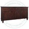 Wormy Maple Georgetown Sideboard 19.5'' Deep x 80'' Wide x 42'' High With 4 Wood Doors And 4 Drawers
