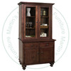 Wormy Maple Georgetown Hutch And Buffet 19.5'' Deep x 44.5'' Wide x 82'' High With 2 Drawers And 4 Doors