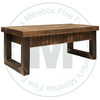 Wormy Maple T - L  Design Coffee Table 28'' Deep x 48'' Wide x 19'' High