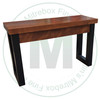 Wormy Maple T - L  Design Sofa Table 16'' Deep x 48'' Wide x 30'' High