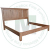 Wormy Maple Algonquin Queen Panel Bed With Wraparound Footboard