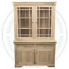 Oak Madrid Hutch & Buffet 52''W x 80''H x 18''D