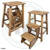 Wormy Maple Folding Step Stool With Square Legs