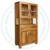 Oak Backwoods Sideboard With Hutch 18'' Deep x 40.5'' Wide x 80'' High