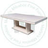 Maple Fairbanks Solid Top Double Pedestal Table 48''D x 96''W x 30''H Table Has 1.25'' Thick Top