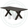Oak Maxmo Solid Top Double Pedestal Table 36''D x 120''W x 30''H With 2 - 16'' Extensions
