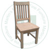 Oak Mini Mission Side Chair 17'' Deep x 40'' High x 19'' Wide