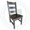 Oak Yukon Ladder Back Side Chair 00'' Deep x 40'' High x 18'' Wide