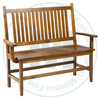 Wormy Maple Shaker Bench Has Wood Seat