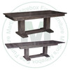 Oak Dakota Solid Top Pedestal Table 48'' Deep x 60'' Wide x 30'' High With 2 - 12'' Leaves.
