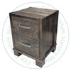 Pine Backwoods Millsawn Nightstand 18''D x 19''W x 25.5''H With 2 Drawers