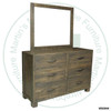 Oak Backwoods Mills awn 6 Drawer Dresser
