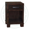 Oak Backwoods Millsawn Open Nightstand 18''D x 19''W x 25.5''H