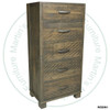 Pine Backwoods Mills awn 5 Drawer Hib oy
