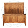 Wormy Maple Double Kenora Bed 60'' Headboard 33'' Footboard