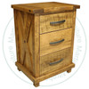 Wormy Maple Klondike 3 Drawer Nightstand