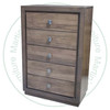 Maple Thornloe 5 Drawer Chest Of Drawers. Hi Boy Dimensions 19'' Deep x 36'' Wide x 54'' High. ( Texture : Smooth Sanded. Hardware : 121 Knobs. )
