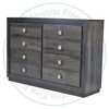 Pine Thornloe 8 Drawer Dresser. Dresser Dimensions 19'' Deep x 66'' Wide x 45'' High. ( Texture : Smooth Sanded. Hardware : 121 Knobs. )
