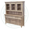 Oak Bevel Top Hutch And Buffet 19''D x 72''W x 79''H