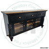 Oak Bevel Top 3 Door 3 Drawer Server