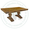 Pine Century Solid Top Double Pedestal Table 42''D x 84''W x 30''H