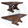 Pine Bonanza End Extension Pedestal Table 48'' Deep x 120'' Wide x 30'' High With 2 - 16'' End Leaves