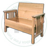 Oak Mission Storage Bench