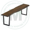 Pine Laventa Live Edge Bench 16''D x 72''W x 18''H