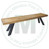 Oak Maxwel Bench 16''D x 84''W x 18''H