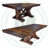 Wormy Maple Bonanza End Extension Pedestal Table 36'' Deep x 84'' Wide x 30'' High With 2 - 16'' End Leaves