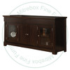 Oak Hudson Valley Entertainment Cabinet With 4 Doors