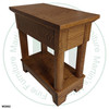 Oak Hudson Valley Chairside Table With Hidden Drawer With Shelf
