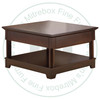Oak Hudson Valley Square Coffee Table With 1 Hidden Drawer And Shelf