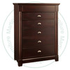 Wormy Maple Hudson Valley Chest of Drawers With 6 Drawers