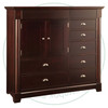 Wormy Maple Hudson Valley Mule Chest With 9 Drawers and 2 Doors