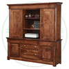 Wormy Maple Hudson Valley Credenza With Hutch