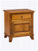 Maple Bourbon Nightstand 1 Drawer 1 Door 18''D x 26''W x 28''H