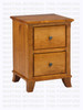 Maple Bourbon Nightstand 2 Drawers 18''D x 20''W x 28''H