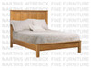 Wormy Maple Single Country Lane Plain Panel Bed With 56'' Headboard and a 16'' Footboard